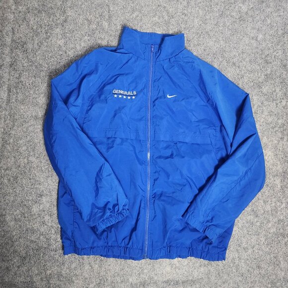 Nike Y2K 00s Jacket Men XL Blue Full Zip Vented Mesh Running Performance Outdoor - Picture 1 of 10